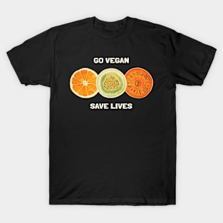 Go Vegan Save Lives T-Shirt